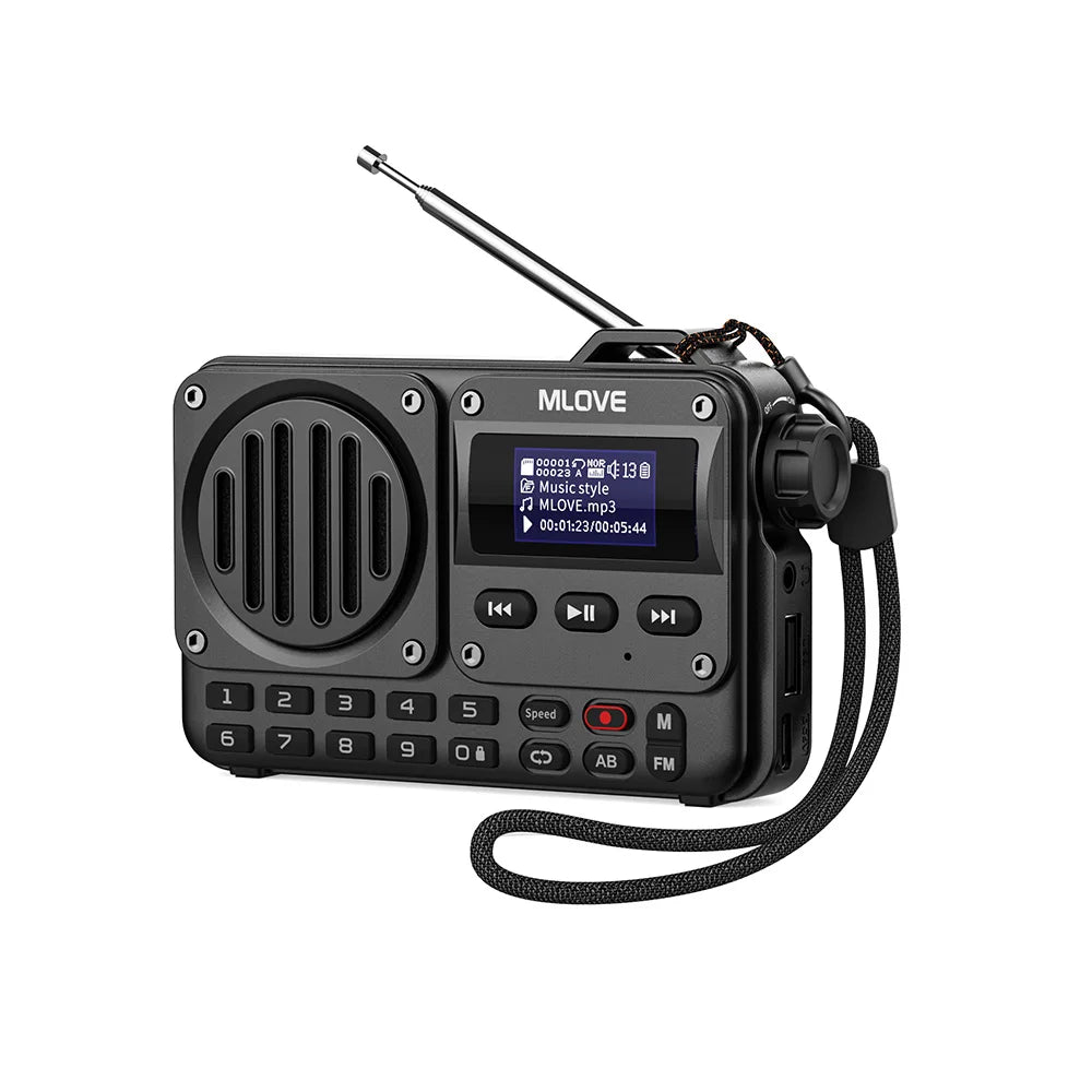 MLOVE Super-Portable Bluetooth Speaker with FM Radio