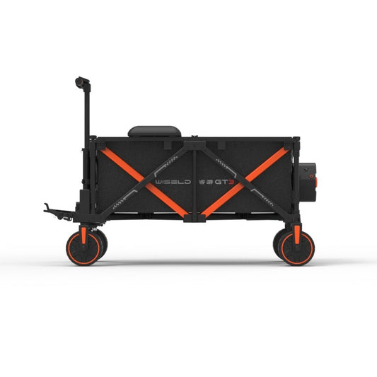 Wiseld GT3 4WD elektrische bolderkar vooraanzicht – opvouwbaar, 3000W, 300 kg draagvermogen
