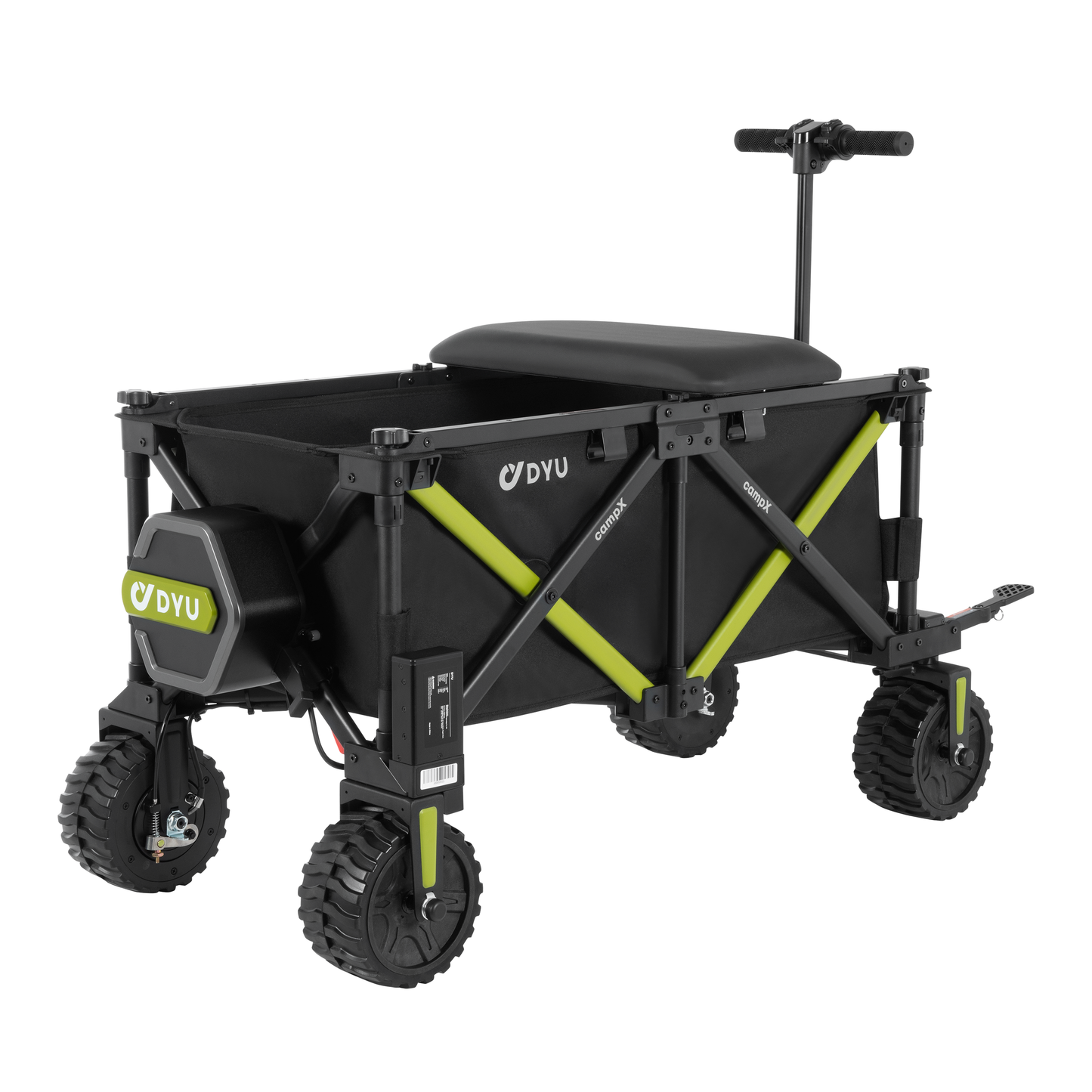 DYU CampX Elektrische Bolderkar met Zitfunctie / 1200W / 350kg