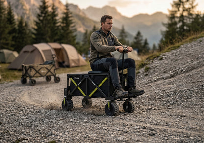 DYU CampX Elektrische Bolderkar met Zitfunctie / 1200W / 350kg